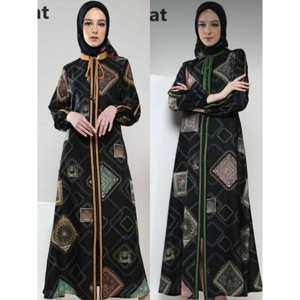 BIG SALE RAMADHAN Unik Gamis Abaya Hikmat Fashion Original A8847-03 Murah
