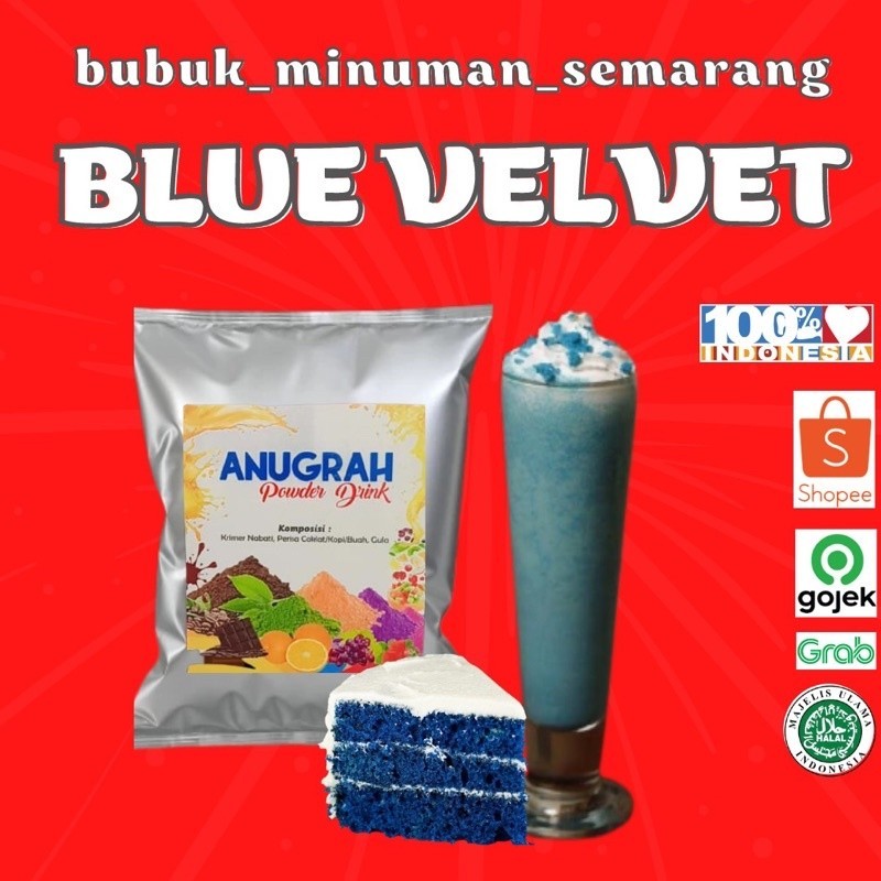 

BUBUK MINUMAN BLUE VELVET reguler 1 kgGratis Ongkir & COD
