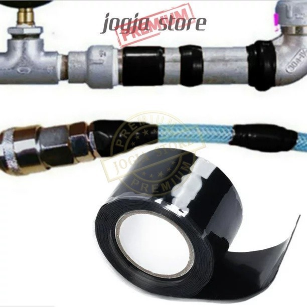 Lakban Isolasi Pipa Ledeng Waterproof Solasi Anti Bocor Seal Tape Silikon 3m