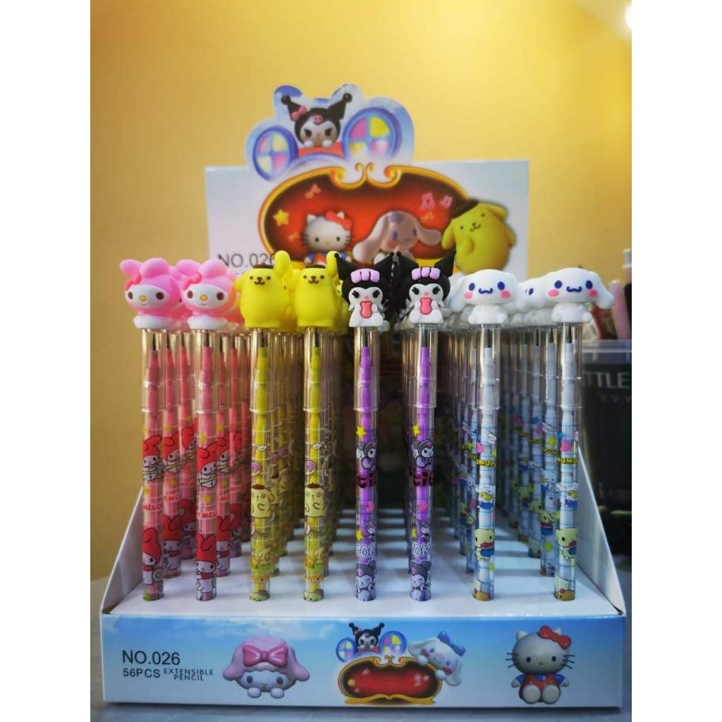 

Pensil Tumpuk Melody Pompompurin Kuromi Cinnamoroll