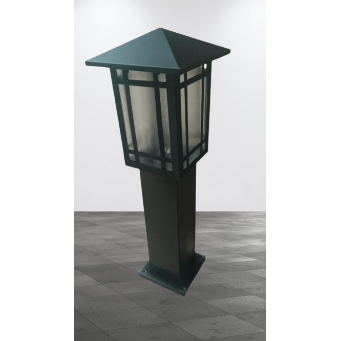 Lampu tiang taman mini tinggi full 50cm - Lampu hias plus tiang taman