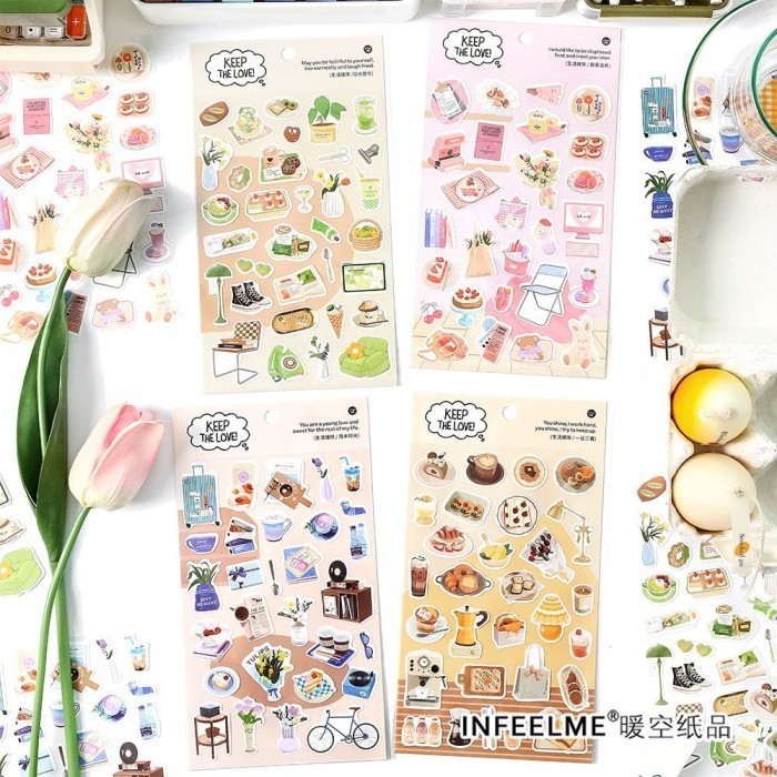 

Sticker Deco Journal Aesthetic Korea KEEP THE LOVE SERIES Waterproof