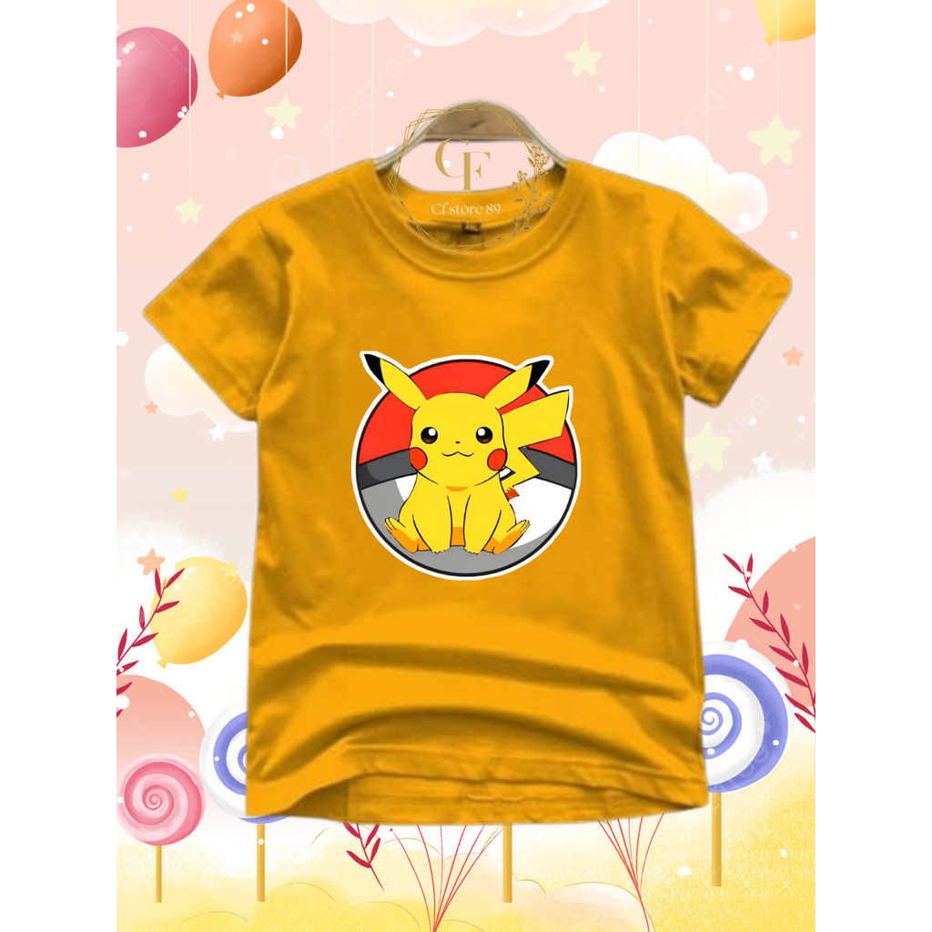 Baju Anak Pokemon ( 2-10 Tahun ) Untuk Cewek Cowok