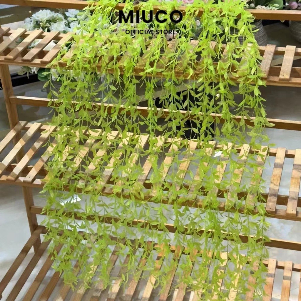 MIUCO - Daun JALAR105cm Jalar Plastik Tanpa Pot Bunga Rambat Sintesis Tanaman Hias Gantung Osear Art