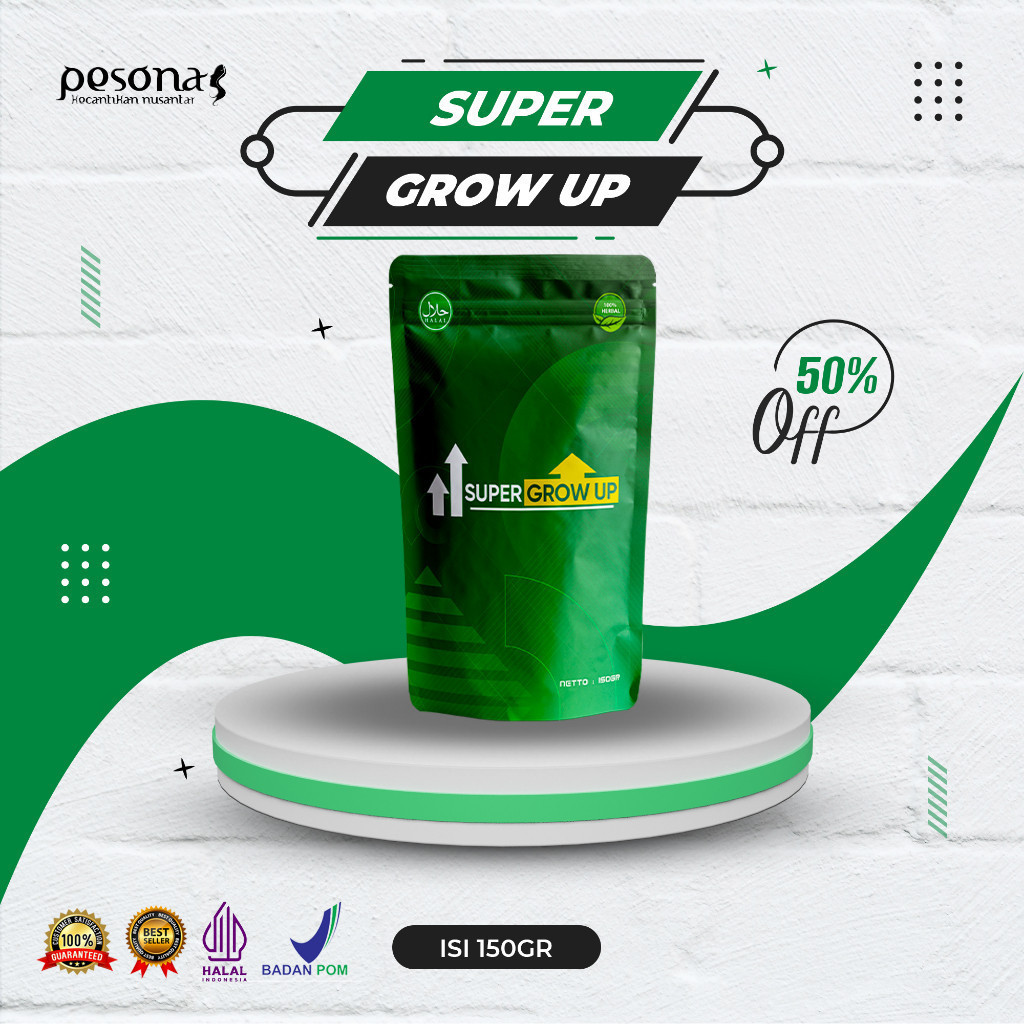 Peninggi Badan Permanen SUPER GROW UP Obat Peninggi Badan Terbaik Cod Murah Peninggi Badan Original/