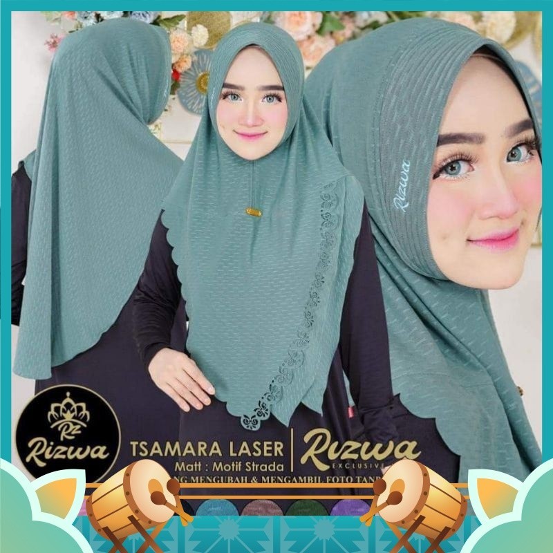 Fashion Wanita Muslimah Muslim Keren Kekinian Hijab Murah Khimar Lembut / Hijab Jilbab instan TSAMAR