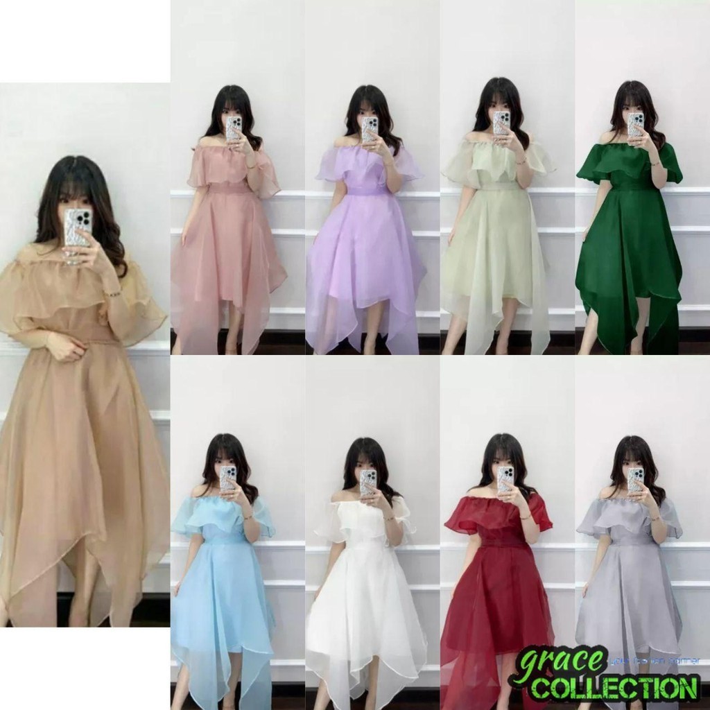 PARTY DRESS DEWASA & REMAJA RIANA SIZE M (10-15TAHUN) - XL / DRESS KONDANGAN / PAKAIAN PESTA ANAK AB