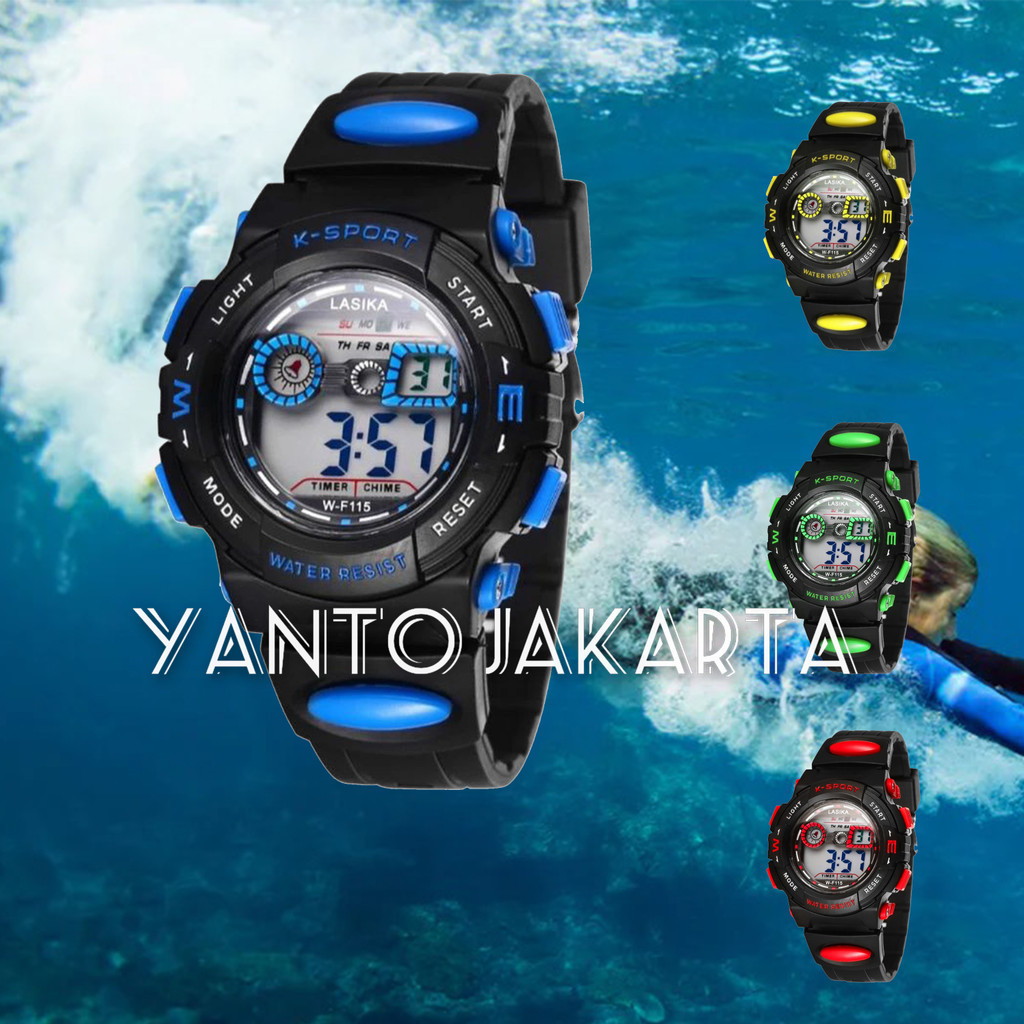 Jam tangan anak digital anti air