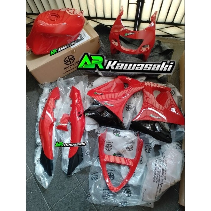 BODY FULL SET NINJA RR OLD MERAH CABE ORIGINAL