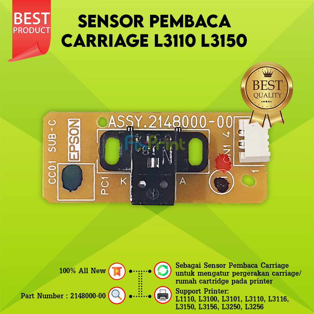 Sensor Carriage L3110 Printer Epson L1110 L3101 L3116 L3150 Assy Part Number 2148000-00