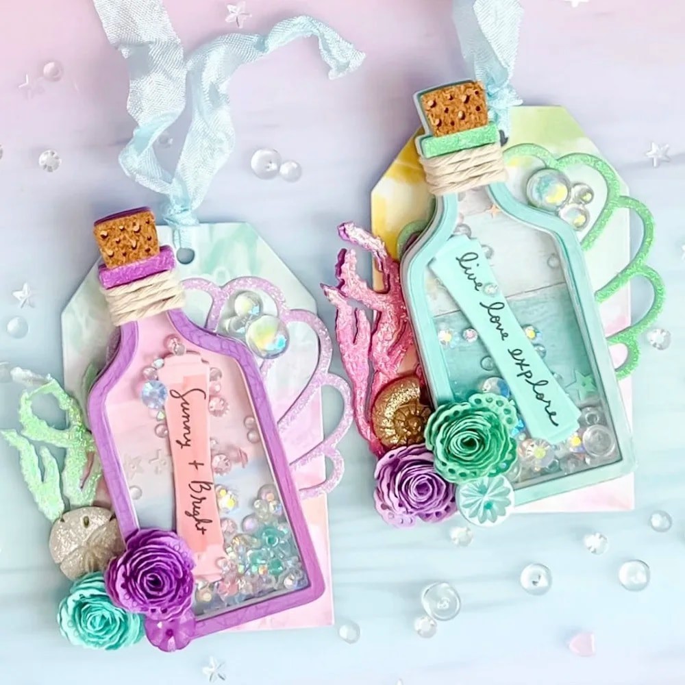 

KSCRAFT Message Bottle Shaker Metal Cutting Dies Stencils for DIY Scrapbooking Decorative Embossing DIY Paper Cards