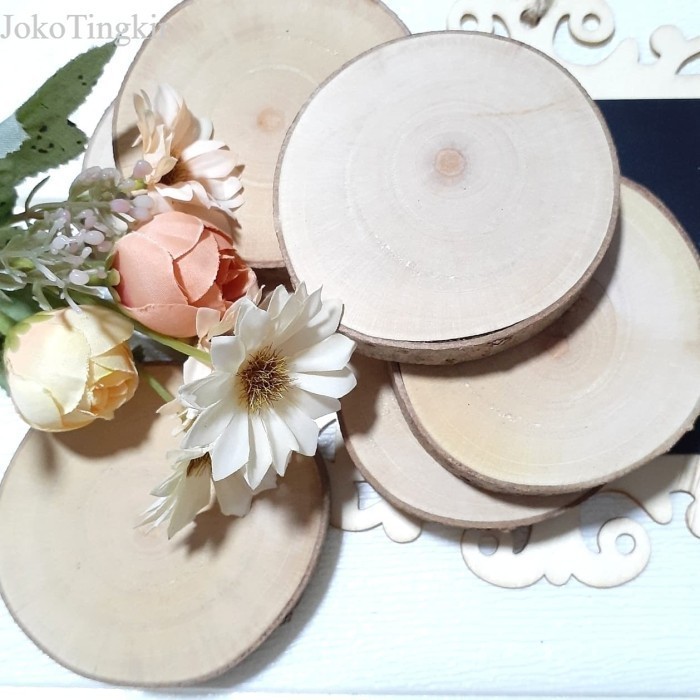 

Wood slice potongan kayu bulat ukuran M murah