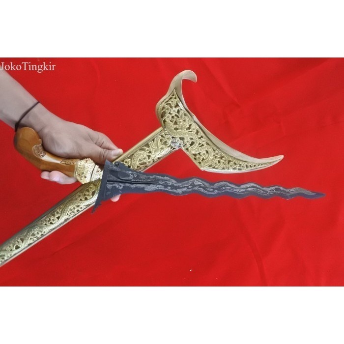 

keris sengkelat warangka ladrang full blok topeng kuningan WKP murah