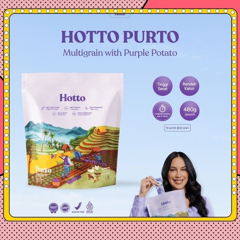 

1 POUCH Hotto Purto Multigrain with Purple Potato (16 Sachet) Star Light