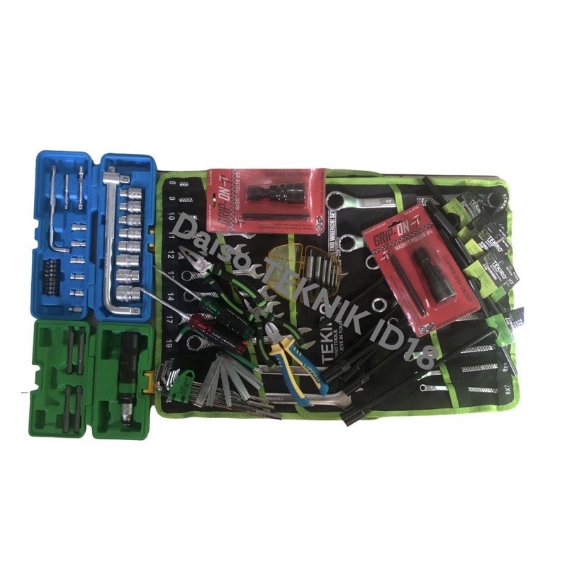 BIG SALE RAMADAN PAKET PERALATAN BENGKEL TEKIRO  BERKUALITAS STANDAR BENGKEL MOTOR/ ALAT BENGKEL / P