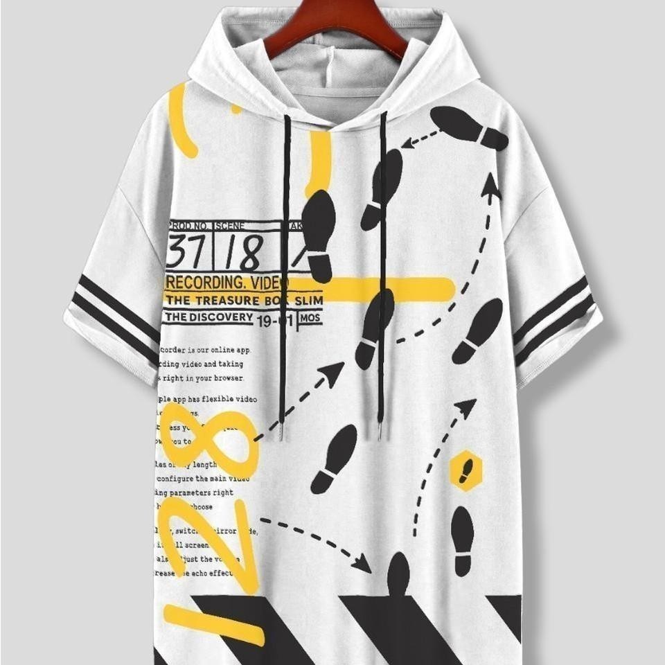 Baju hoodie kupluk sablon full printing terbaru / kaos distro cewek model korea / baju kaos cewek te