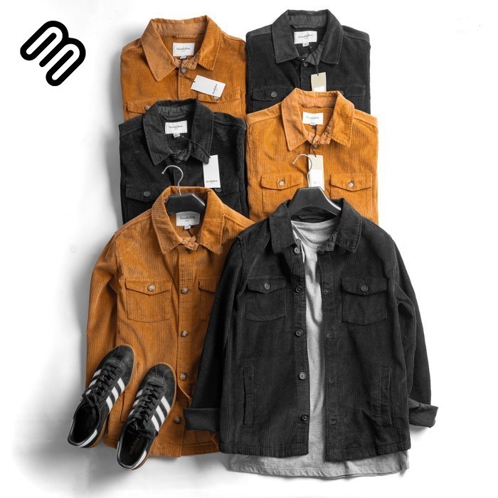 Jaket Trucker Corduroy Gdfllw