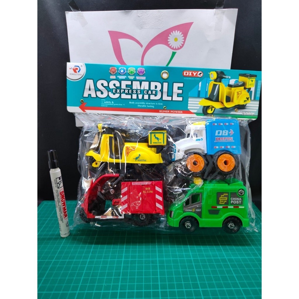 DIY Assemble 3 Car1VespaAssemble Expres CarDIY School Bus 4 CarDIY Truck 6TruckDIY TruckBusCar