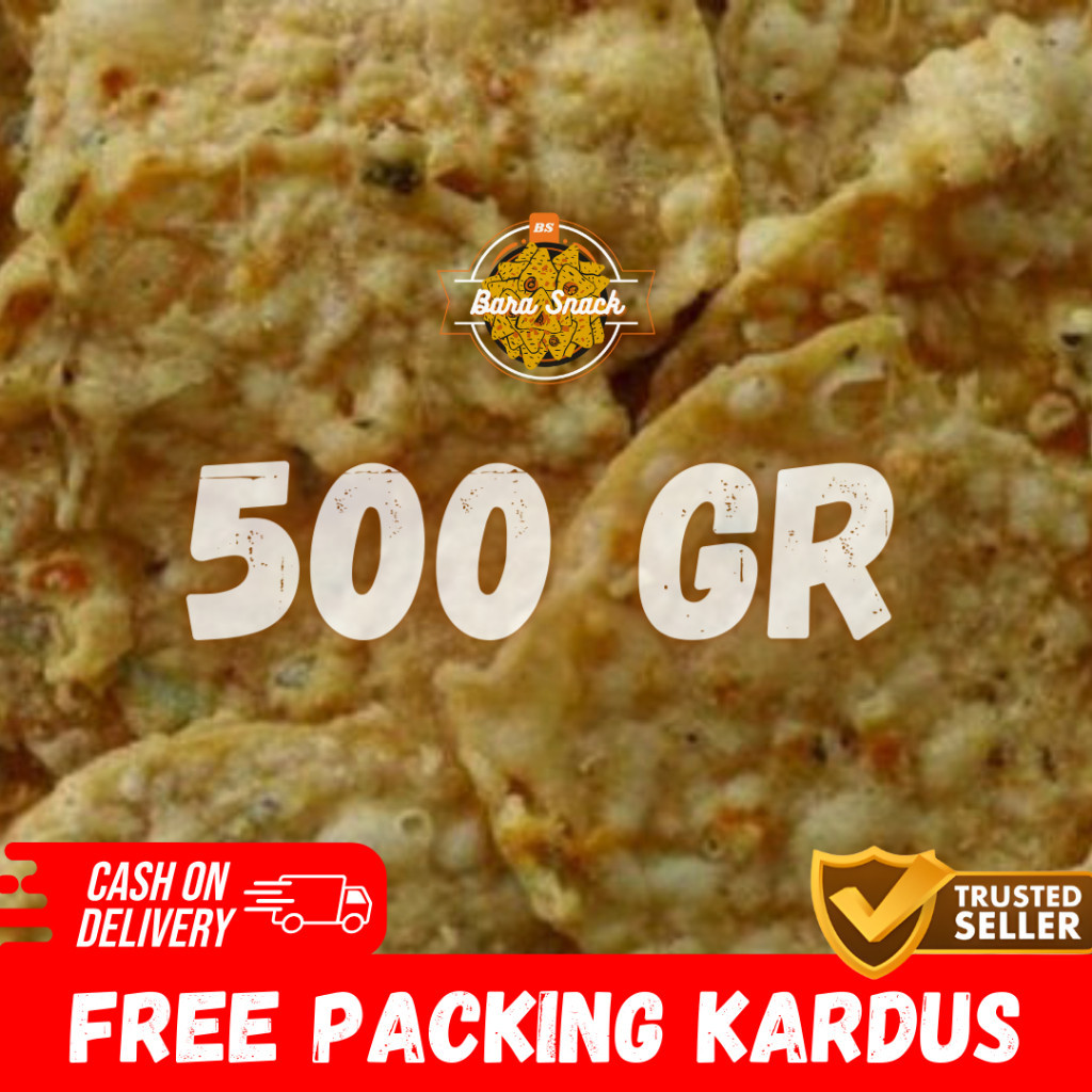 

[ 500gr ] Keripik Tempe Murni Tepung Crispy & Gurih ( Free Packing Kardus ) / Camilan Snack Kiloan Murah -K