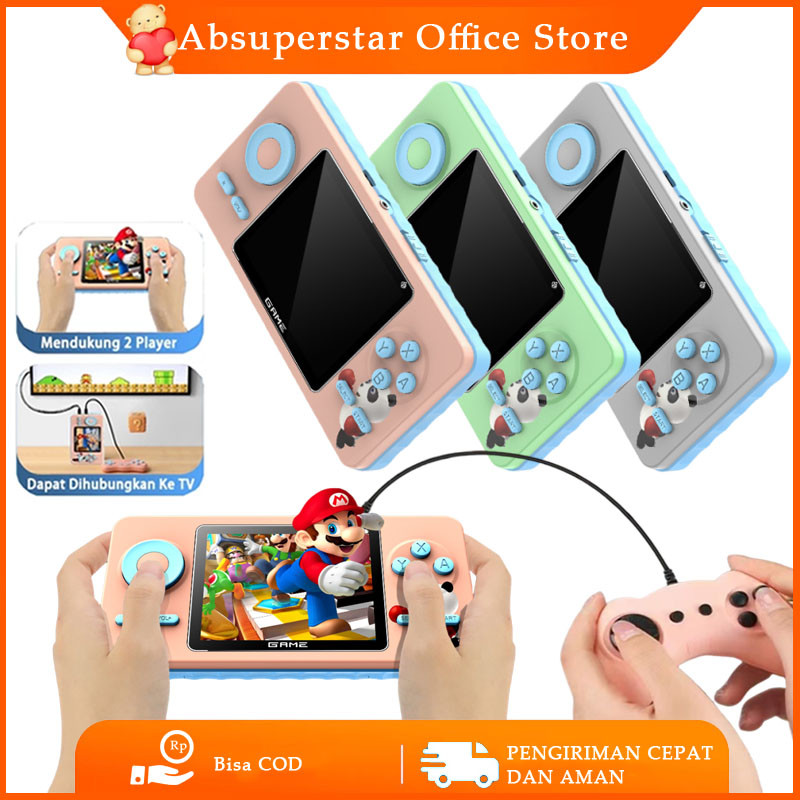 rtr 1 PLAYER / 2 PLAYER Game Permainan Portable Mini Portabel Console Games PVP Machine 520 in 1