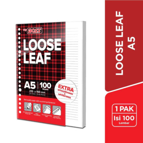 

Loose Leaf A5 100 Lembar Bergaris