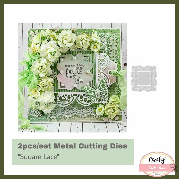 

Metal cutting dies - 2pcs/set square frame for cards, scrapbook, no.10
