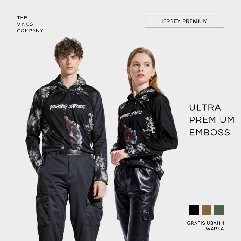 Jersey Baju Mancing Premium Ikan Custome Nama / Number Dri Fit Milano Full Printing Vinus Company