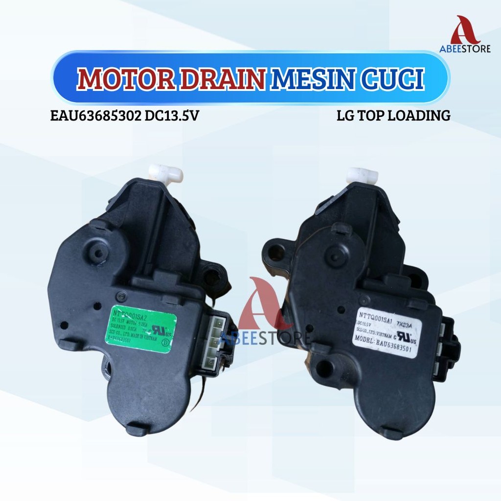MOTOR DRAIN EAU63685302 DC13.5V MESIN CUCI LG TOP LOADING INVERTER