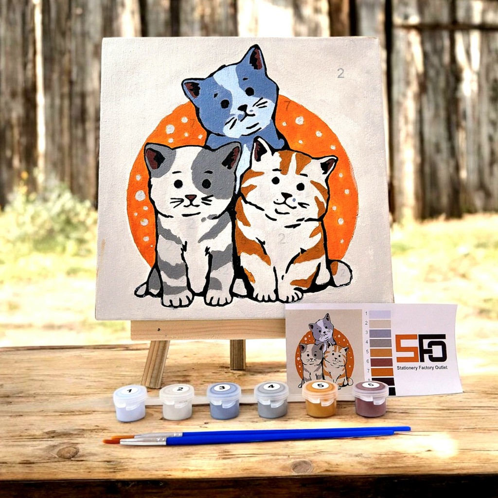 

DIY Paint By Numbers Kit 1 Set - Little Cat AB - SFO Semarang Official