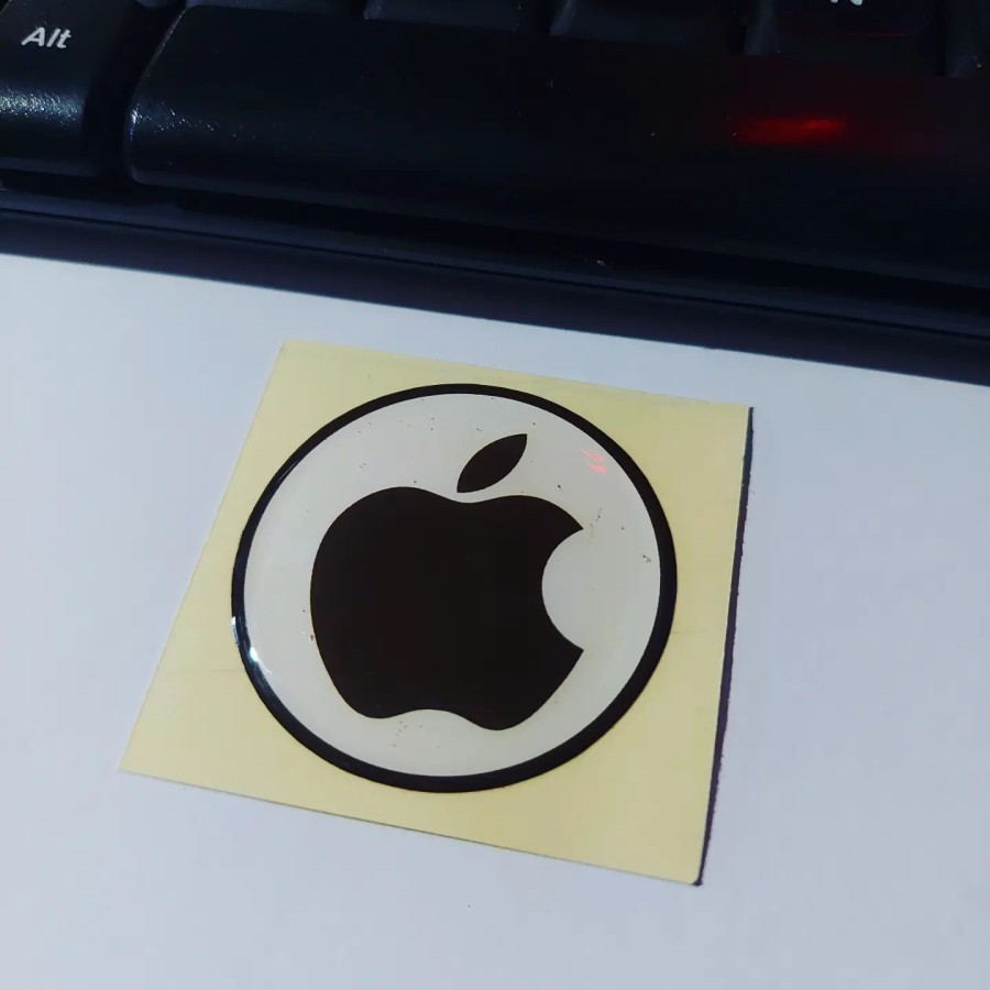 

Sticker Timbul Resin APPLE Logo IPhone Stiker Lentur 3D Kecil Satuan