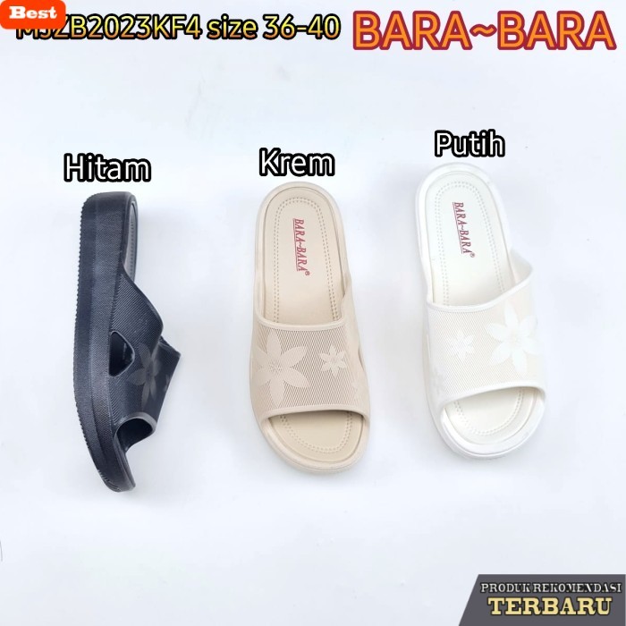 sandal wanita trend sekarang MJZB2023KF4 BARA BARA ORIGINAL jelly sandal karet selop wanita