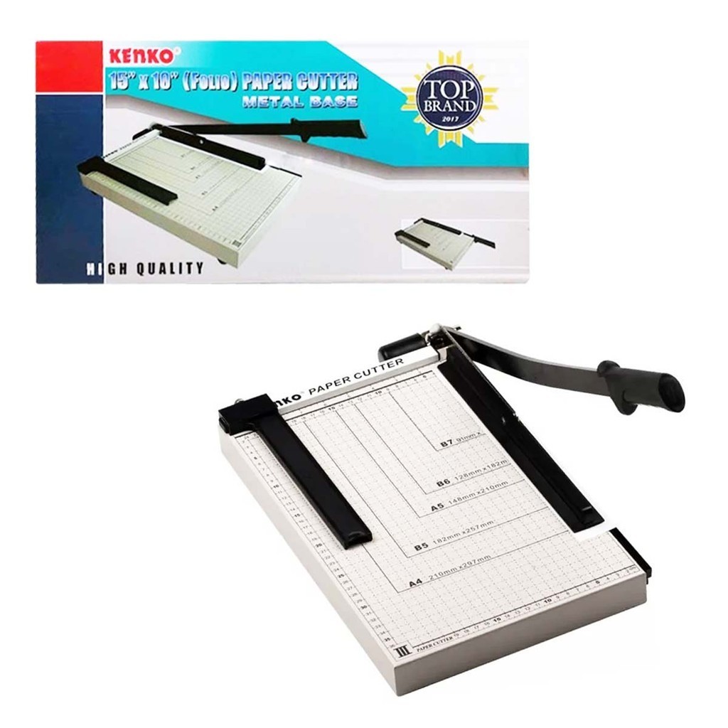 

Alat Pemotong Paper Cutter Kertas High Quality Paper Cutter FOLIO / F4 / A3 Merk Kenko