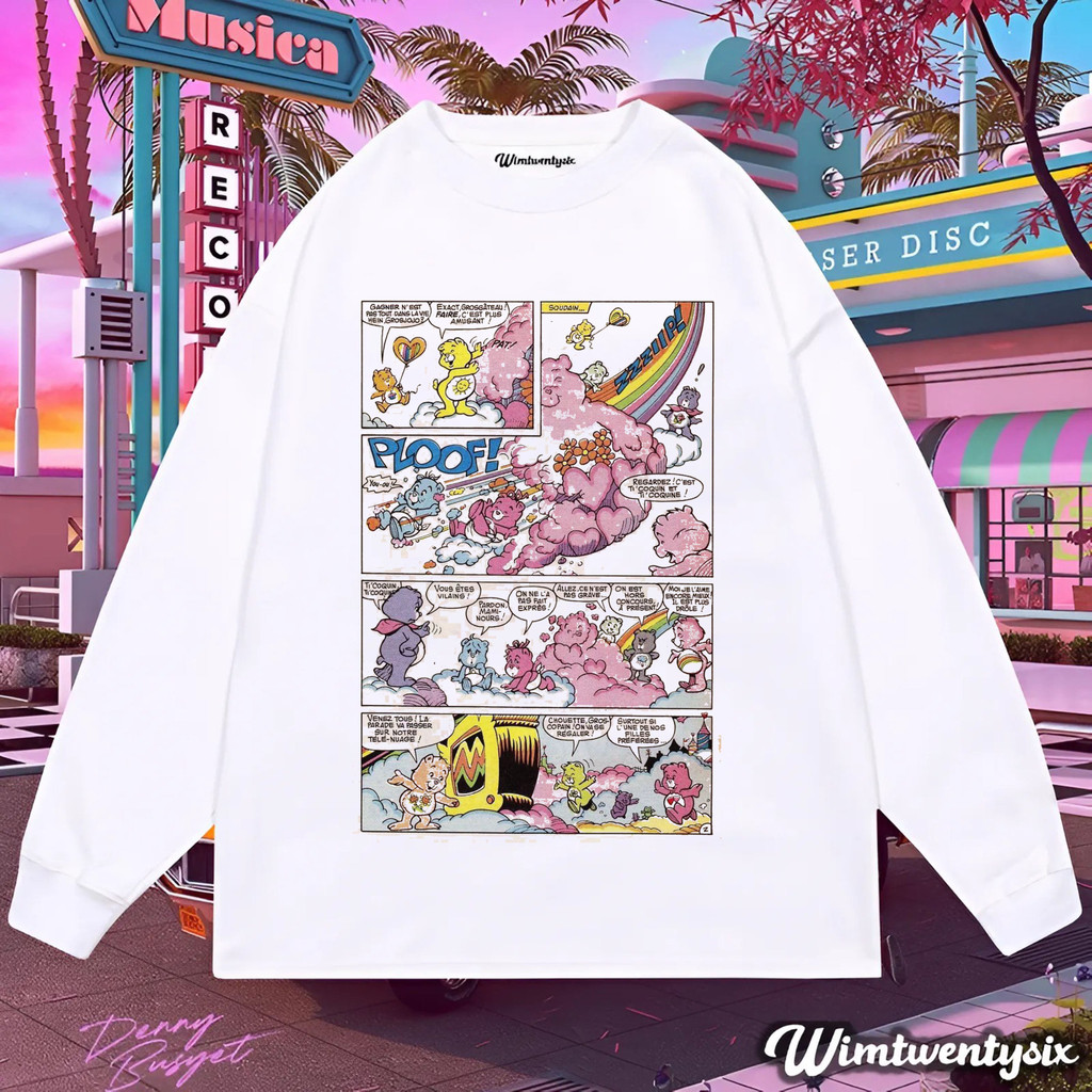WIMTWENTYSIX “care bears” Oversize Longsleeve | Longsleeve T-shirt | Kaos vintage | Kaos oversize