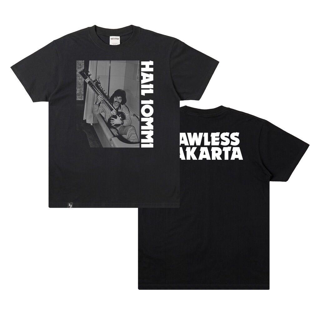 Kaos Lawless Hail Iommi Tshirt Black - Kaos pria Crew-neck fashion unisex T-shirt Menswear Top Distr