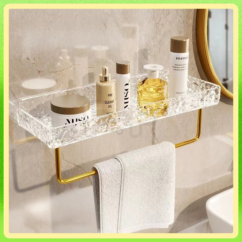 Rak Kamar Mandi Dinding Rak Gantung Tempel Perlengkapan Kamar Mandi Rak Kamar Mandi Stainless Steel 