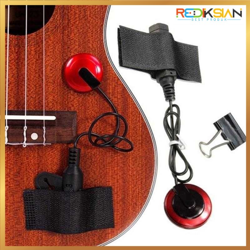 Piezo Professional Pickup Mikrofon Gitar Akustik 6.35mm - P-007