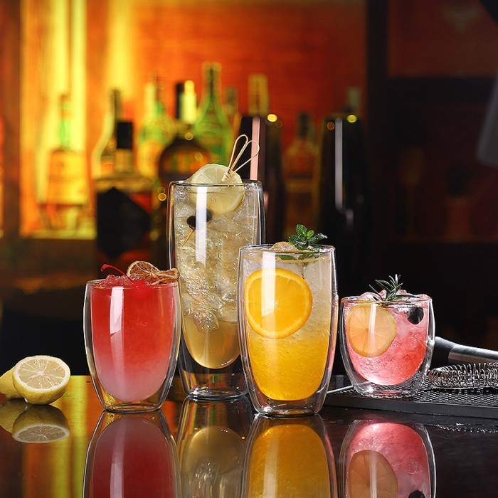 Gelas Kopi Anti Panas Double Wall Glass – Desain Cantik, Aman dan Nyaman untuk Minuman Panas