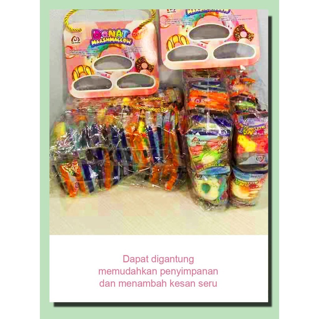 

[Halal] Beli 1 Dapat 1 Tiga Domba Marshmallow Candy Berbentuk Donat yang Lucu, 30 Buah Per Kantong Makanan Susu