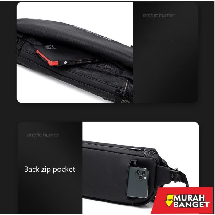 tas selempang pria kekinian Arctic Hunter Tas Selempang Pria Waist Bag Pria Sling Bag Pria YB00047