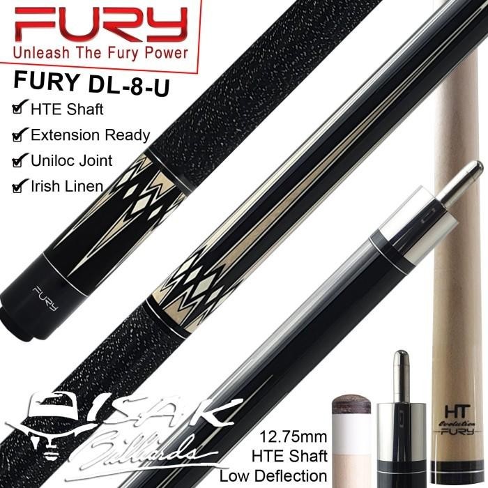 FURY DL-8 MAPLE POOL CUE - 13 MM - BILLIARD STICK STIK BILIAR BILYAR - STORYSTORE9