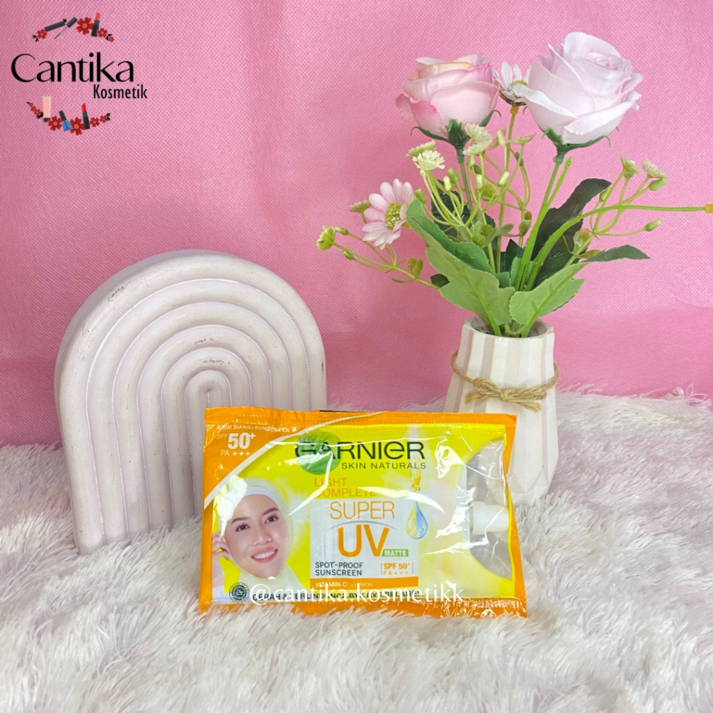 ♥ CANTIKA ♥ Garnier Sunscreen Skin natural UV Sachet sunblock tekstur watery mudah menyerap