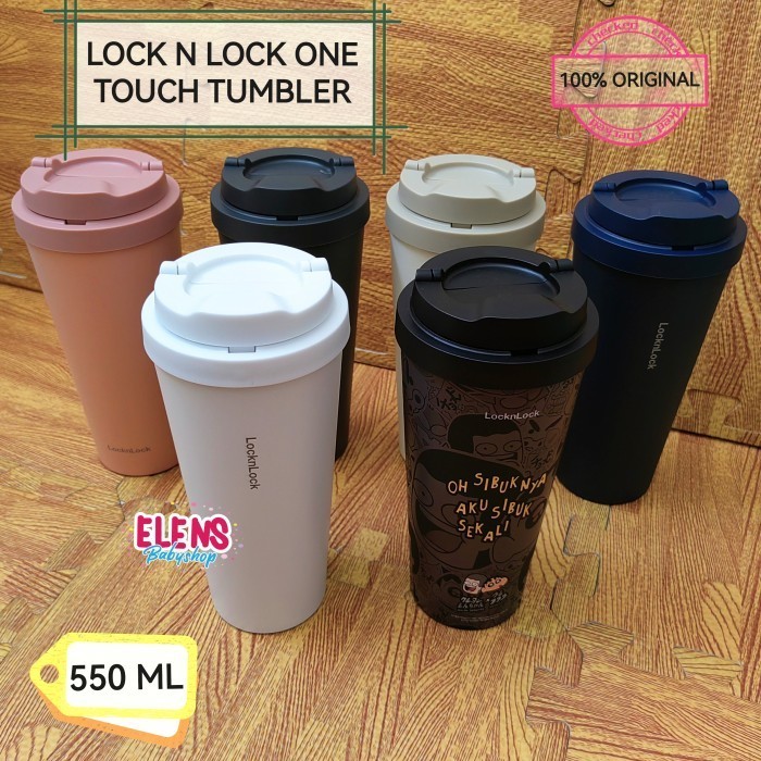 Lock n Lock one touch clip tumbler mug 550ml - Pink