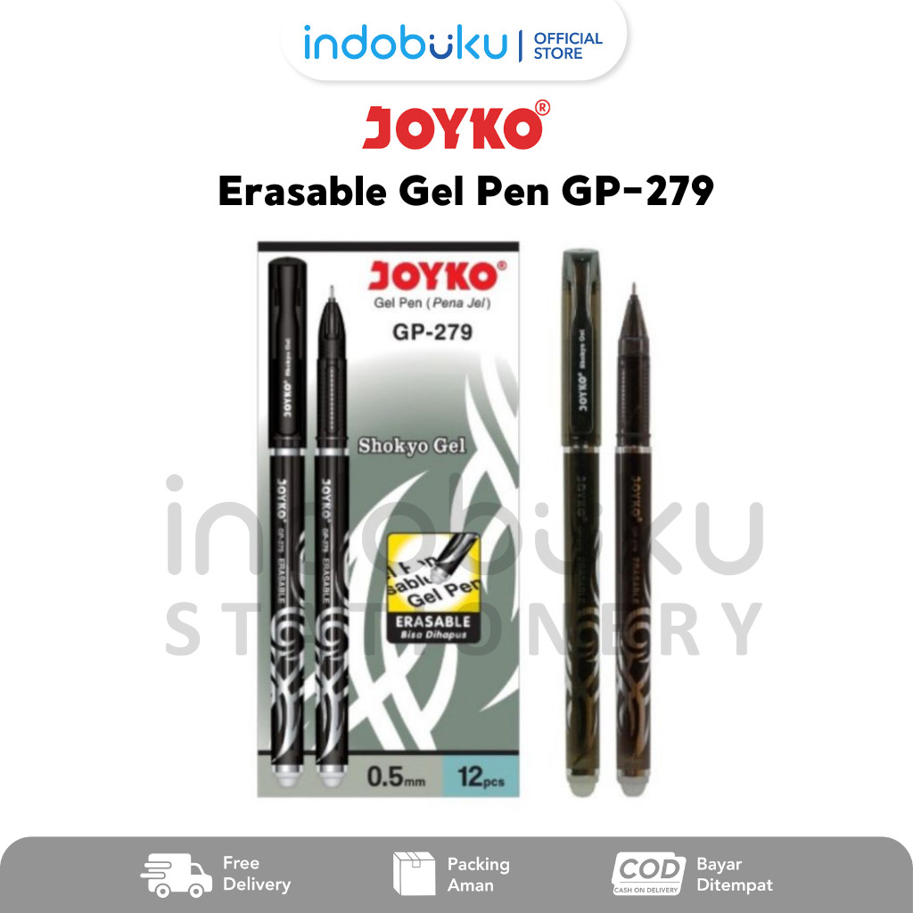 

Erasable Gel Pen Joyko / Pulpen Bisa Dihapus Joyko GP-279
