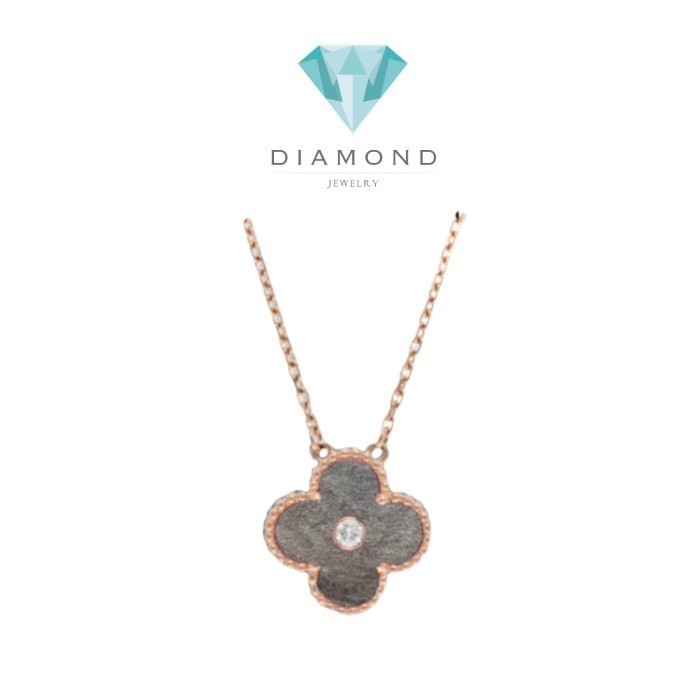 VCA diamond necklace 18k rose gold-Diamond Jewelry MAG