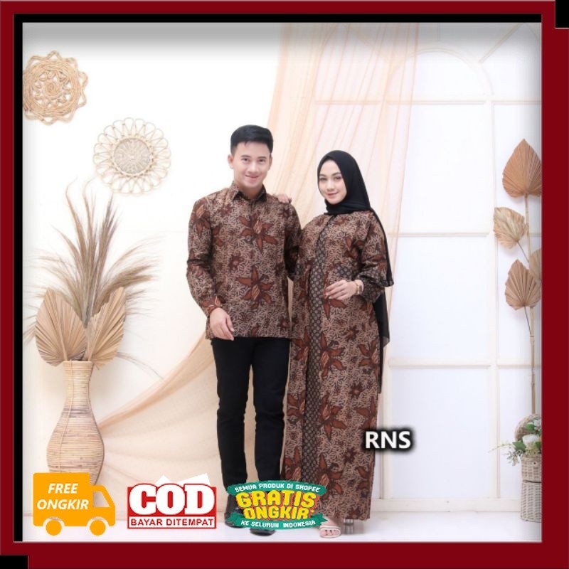 Baju Couple Gamis Family Batik Keluarga ,Sarimbit Ibu Ayah Dan Anak, Baju Couple Batik Murah Seragam// BATIK MODEL BARU / BATIK NASIONAL