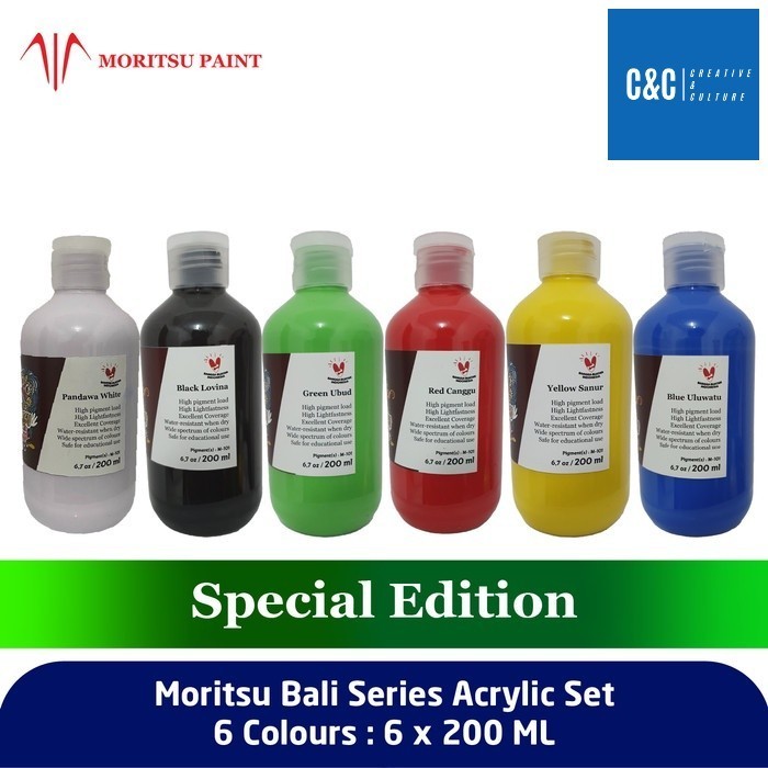 

Terbaik Cat Akrilik Set Moritsu Acrylic Paint Bali Series 200 ML - 6