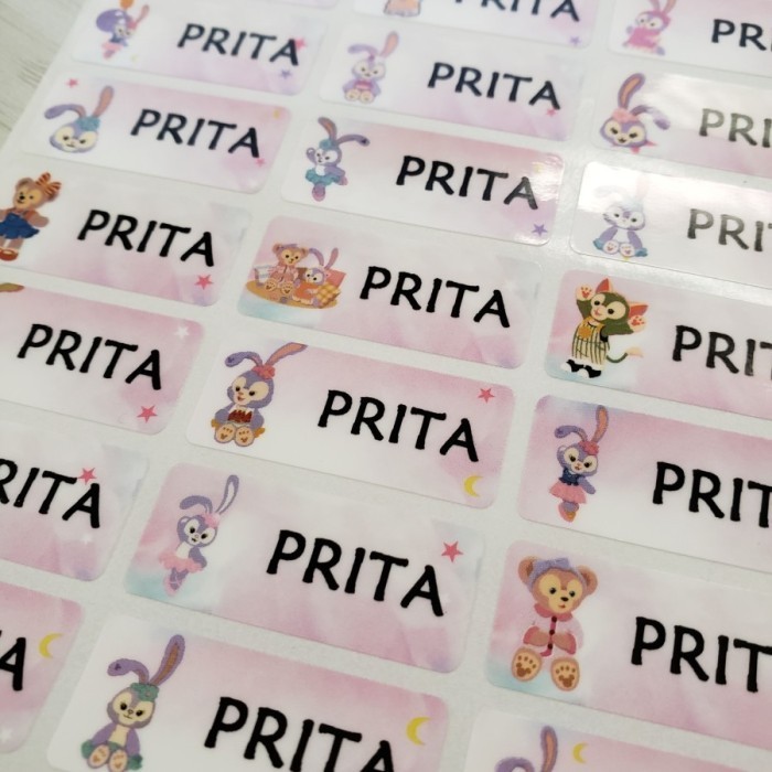 

Stella Lou MEDIUM Label nama waterproof Stiker cetak nama Name Sticker