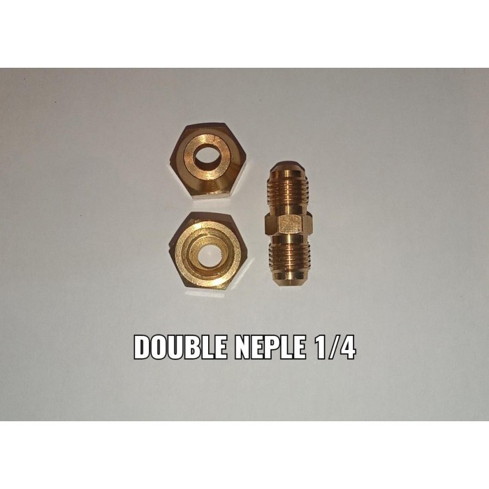 BP3T Double Neple Nepel Set Pipa AC 1/4