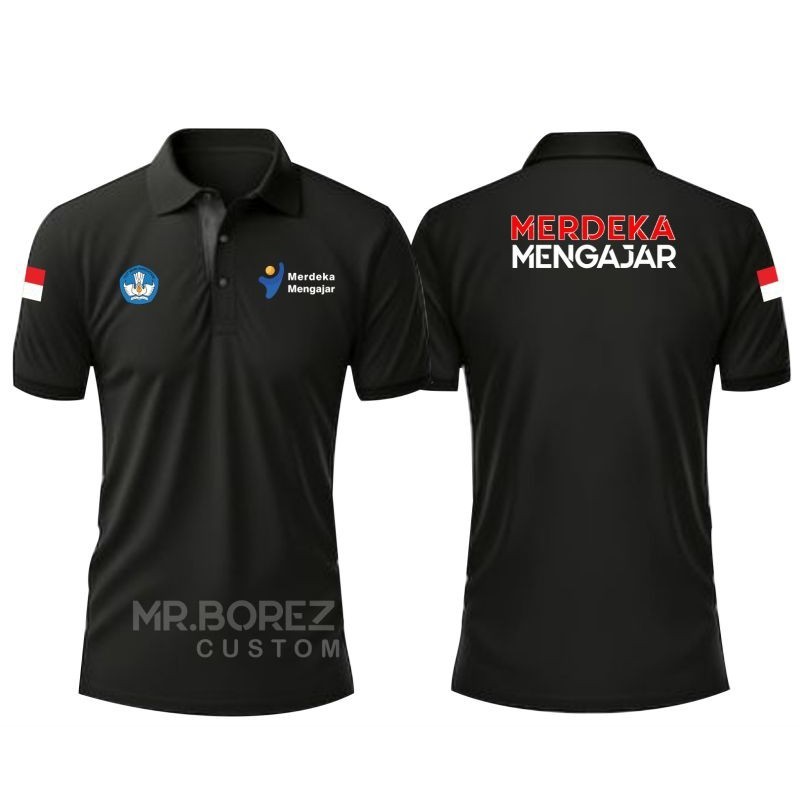 Kaos Polo Merdeka Mengajar / Kaos Wangky Merdeka Mengajar / Baju Kaos Wangki Merdeka Mengajar