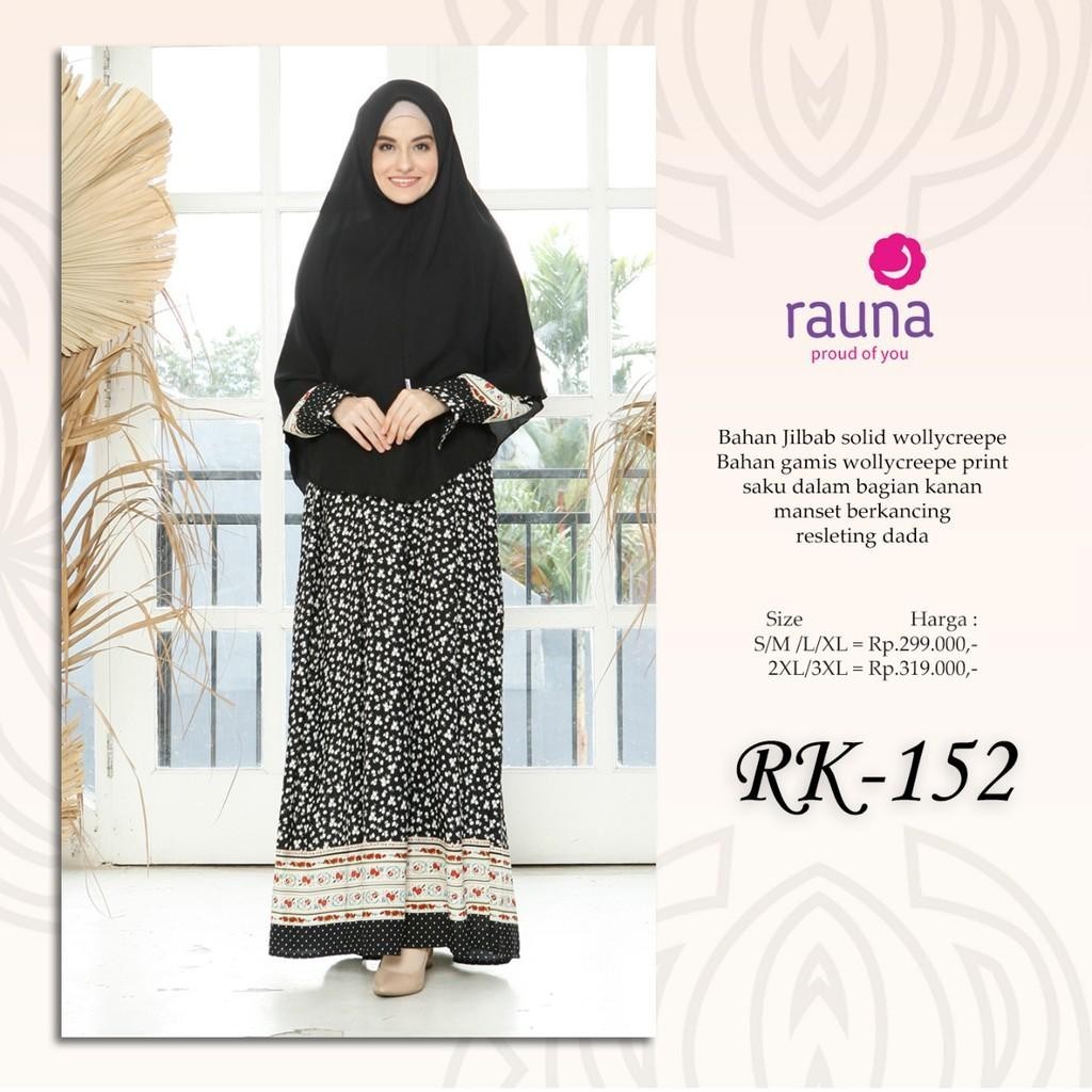 GAMIS RAUNA SET KHIMAR RK 152 / RAUNA KATUN /  GAMIS DEWASA